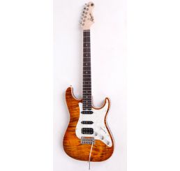 N Zaganin Modern ST Honeyburst Guitar