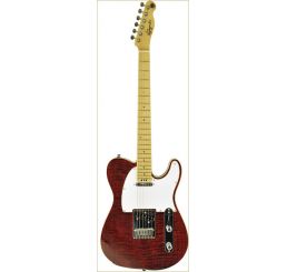 N Zaganin TL Top Plus Translucent Red Guitar
