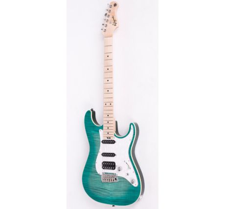 N Zaganin Modern ST Greenburst Guitar