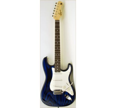 N Zaganin Spice St Transparent Blue Guitar