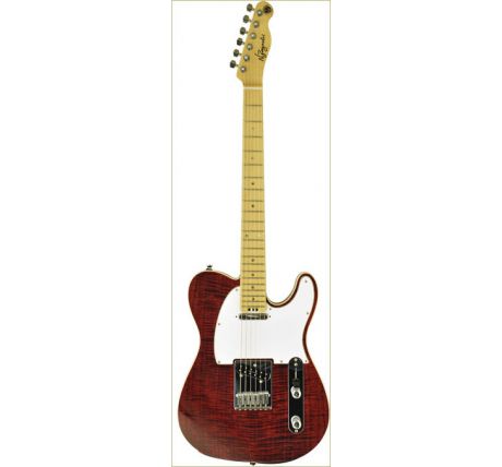 N Zaganin TL Top Plus Translucent Red Guitar