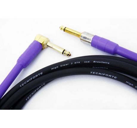 Tecniforte High Clear Reto Angle/Straight Instrument Cable Gold